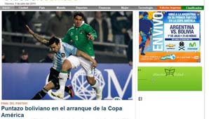 En Bolivia cayó muy bien el empate