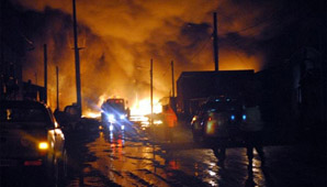 Alarma por un incendio en el parque industrial de Río Grande