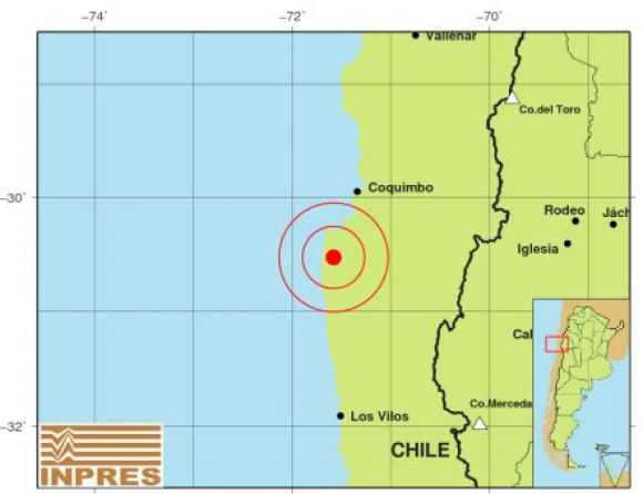 Un fuerte sismo en Coquimbo sacudió la noche del martes