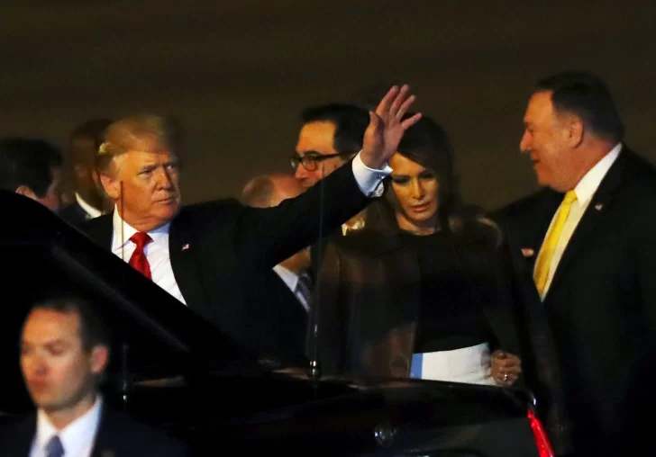 Donald Trump pisó suelo argentino