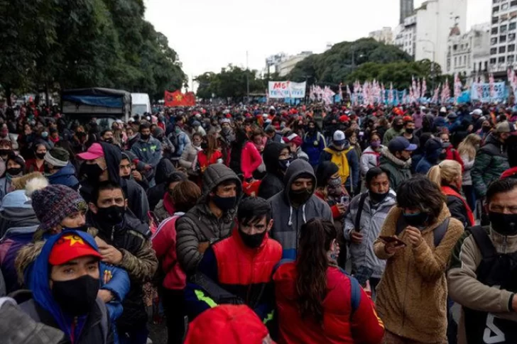 La mayor protesta piquetera contra el Gobierno nacional