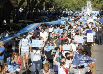 A nivel local, la marcha por las dos vidas sumó gente de departamentos alejados