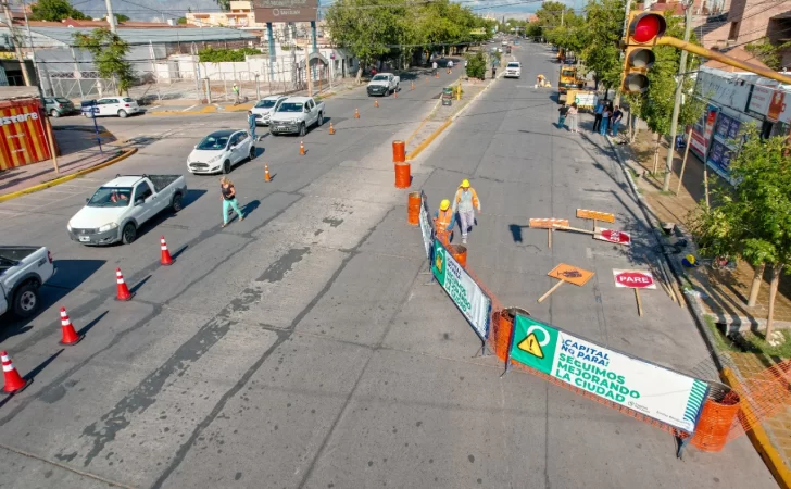 Empiezan a repavimentar la 2da parte de la Avenida Central, con cortes parciales: los detalles