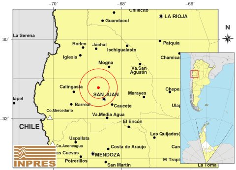 Dos sismos sentidos en San Juan con diferencia de apenas cuatro horas