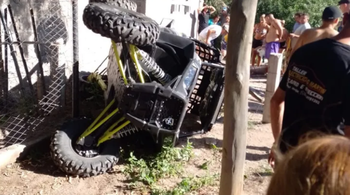 Dos mujeres volcaron en un UTV en el centro de Valle Fértil