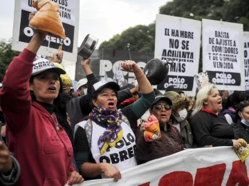 Violenta protesta piquetera