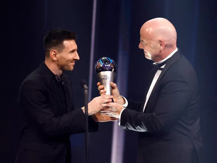 Messi se llevó el premio The Best como el mejor futbolista de 2022