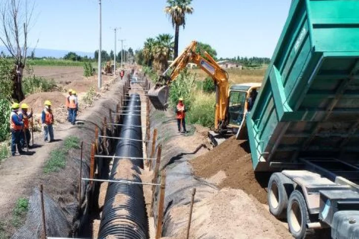 Informe del avance de la obra cloacal