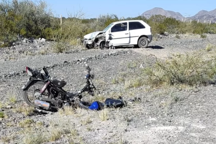 Lo peor para motociclista embestido por un auto