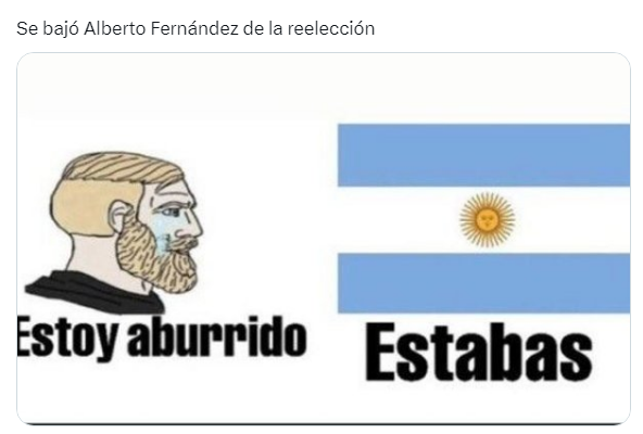 Alberto Fernández se bajó de la reelección y los memes no tardaron en aparecer