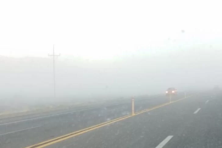 La neblina invadió algunas zonas de San Juan: los consejos para los conductores