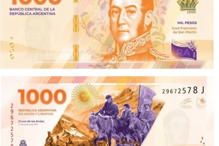 Salen animales entran próceres: ahora lanzarán un billete de $1.000 con el rostro de San Martín