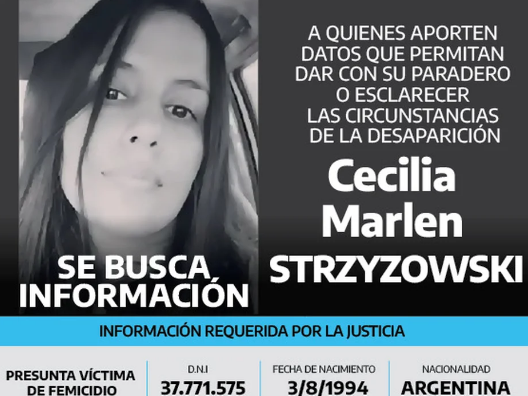 Caso Cecilia: el Gobierno ofreció $5 millones de recompensa por cualquier información valiosa