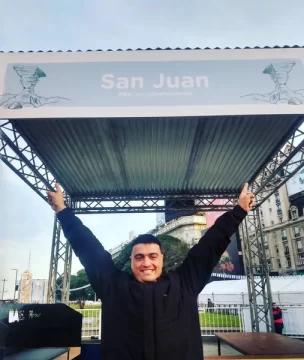 Pablo, el asador que representó a San Juan: “Yo gané llevando a mi provincia al Obelisco”