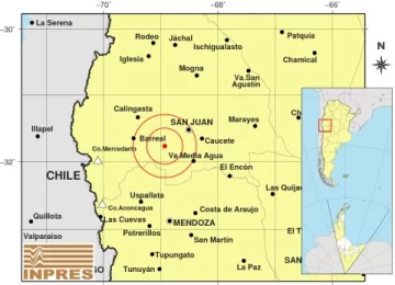 Un sismo superficial se sintió esta tarde en San Juan