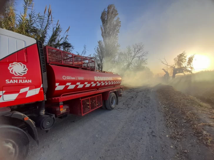 Viento feroz: en dos horas se registraron siete incendios en San Juan