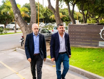 Horacio Rodríguez Larreta y referentes de Juntos por el Cambio, en San Juan