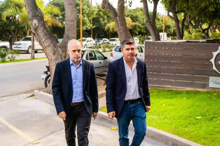 Horacio Rodríguez Larreta y referentes de Juntos por el Cambio, en San Juan