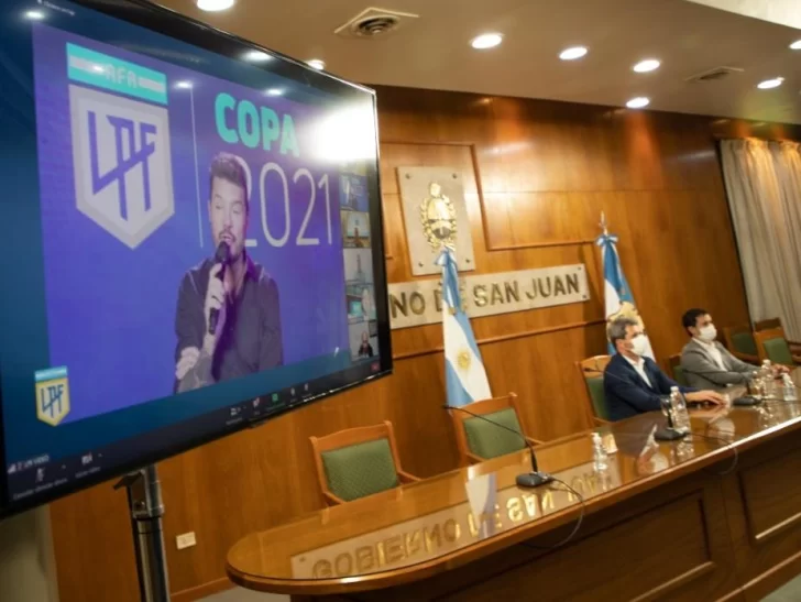 Uñac en la presentación de la definición de la Copa de la Liga: “Es una enorme oportunidad”