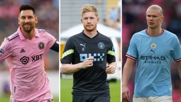 Messi competirá con De Bruyne y Haaland por el premio al mejor jugador de la UEFA