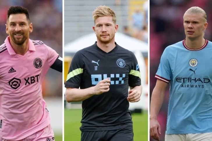 Messi competirá con De Bruyne y Haaland por el premio al mejor jugador de la UEFA