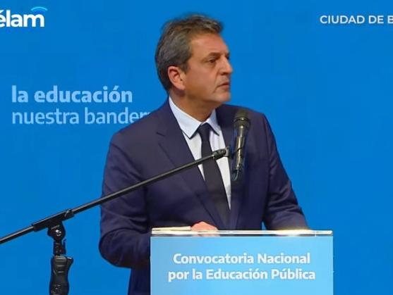 Massa buscará elevar hasta el 8% del PBI el gasto para Educación