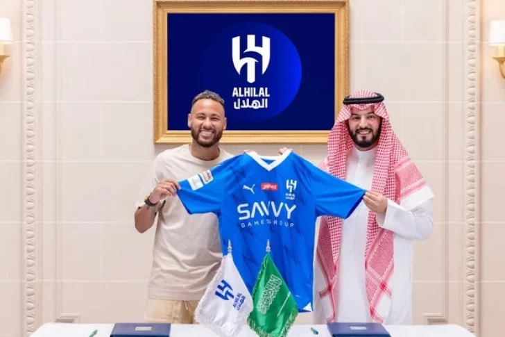 Al-Hilal hizo la presentación de Neymar