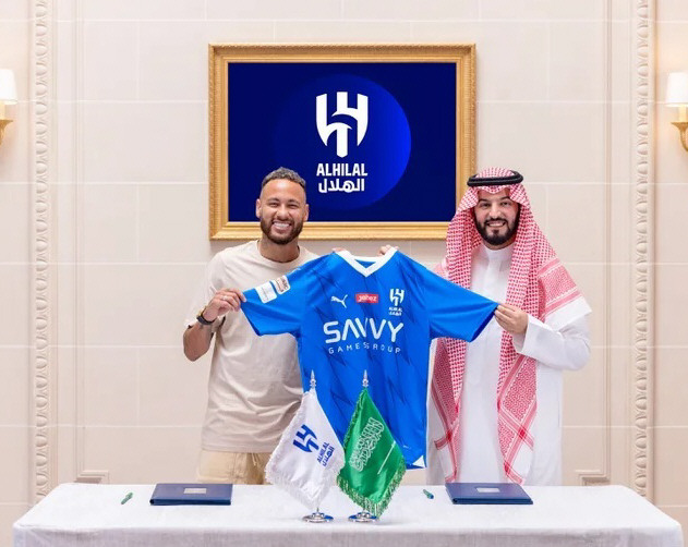 Al-Hilal hizo la presentación de Neymar