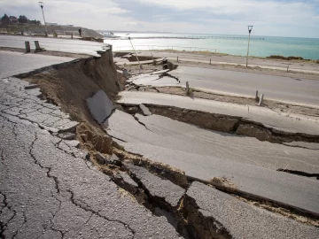 Colapsó la ruta nacional 3 en Comodoro Rivadavia