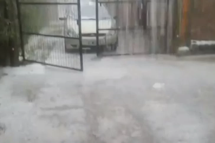 Lluvias intensas y granizo en el Gran Mendoza