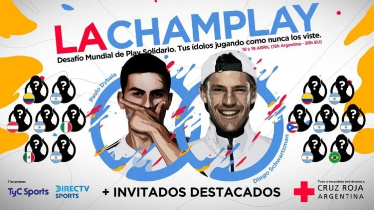 Dybala y Schwartzman organizaron un torneo de FIFA 20 a beneficio de la Cruz Roja