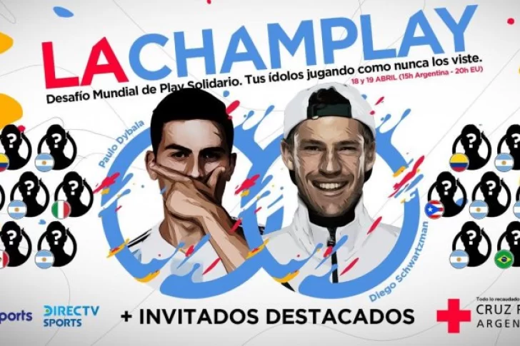 Dybala y Schwartzman organizaron un torneo de FIFA 20 a beneficio de la Cruz Roja