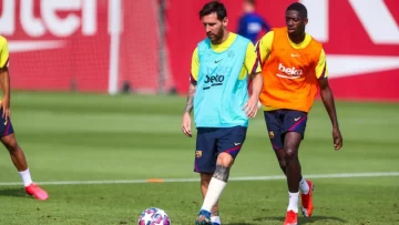 Messi entrenó con vendaje en el tobillo pero jugará para ante Bayern Munich