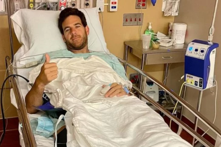 “A meterle con todo para volver a jugar”, dijo Del Potro luego de su operación