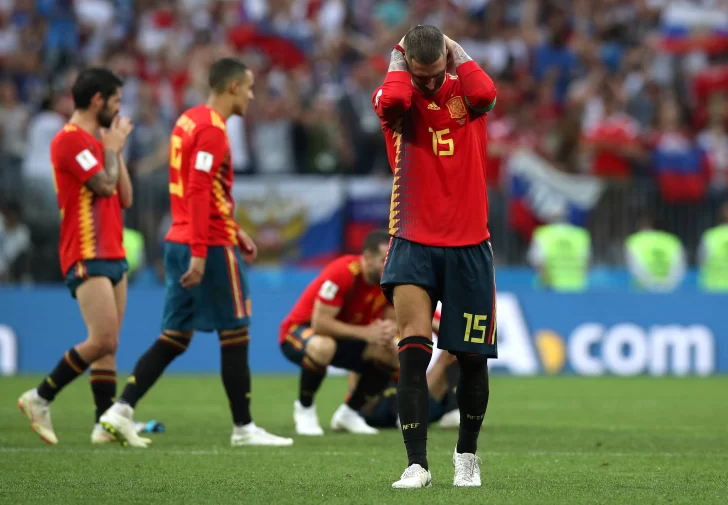 En el Mundial de los batacazos, España quedó eliminada por Rusia