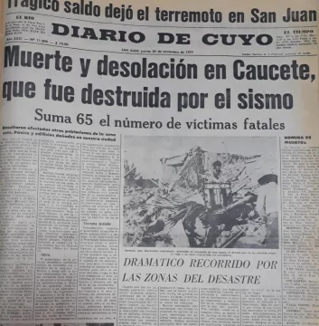 A 41 años, así cubrió DIARIO DE CUYO el terremoto del 77