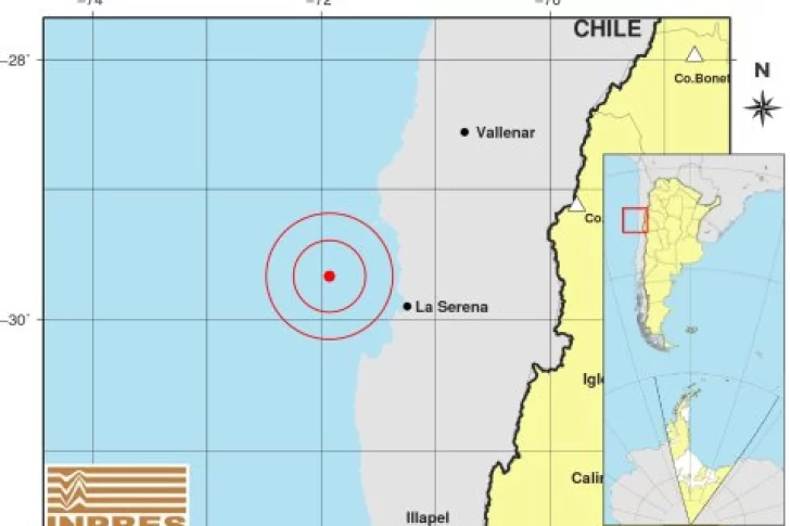 Fuerte sismo sacudió la región de Coquimbo y  se sintió en Iglesia