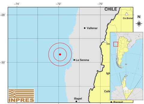 Fuerte sismo sacudió la región de Coquimbo y  se sintió en Iglesia