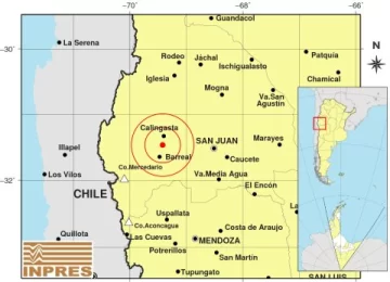 Otro sismo sacudió el suelo calingastino por la mañana