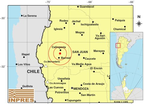 Otro sismo sacudió el suelo calingastino por la mañana