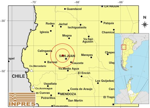 Fuerte sismo de magnitud 4,9° sacudió la madrugada sanjuanina