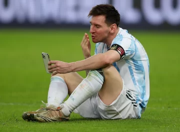 La emotiva videollamada de Messi con su familia