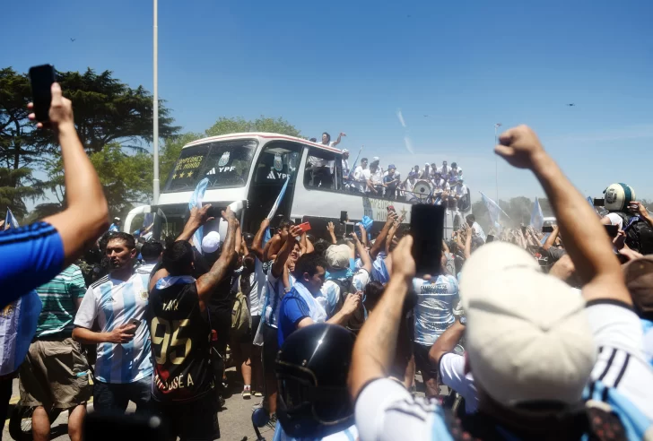 Todo el color del festejo de los campeones del mundo en Argentina