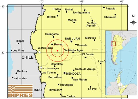 Un sismo de 4 grados sorprendió a los sanjuaninos en la noche del martes