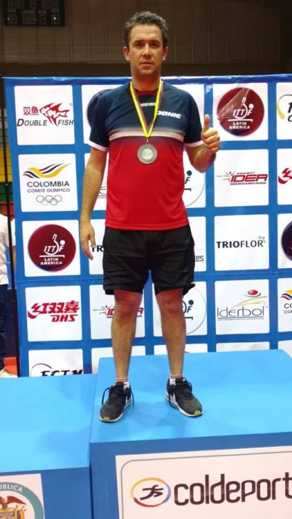 Pablo Tabachnik, subcampeón sudamericano de tenis de mesa