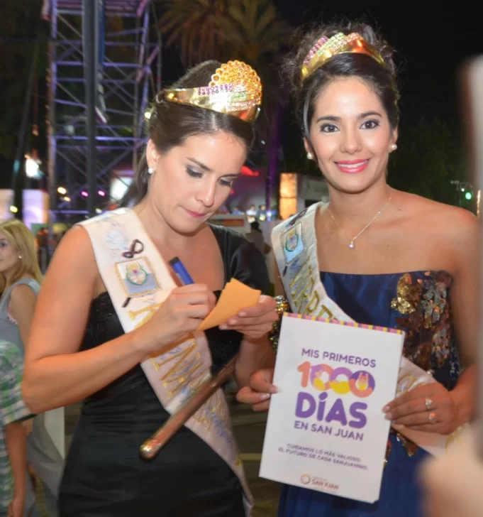 Reina y virreina del Sol visitaron el stand de “Mis primeros 1000 días”