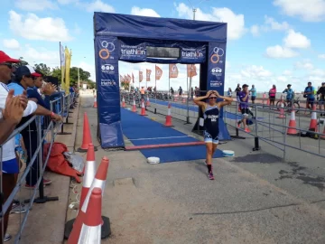 Brillante actuación sanjuanina en el Sudamericano de triatlón