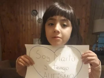 Martina, la lucha diaria de una pequeña con autismo en pleno encierro