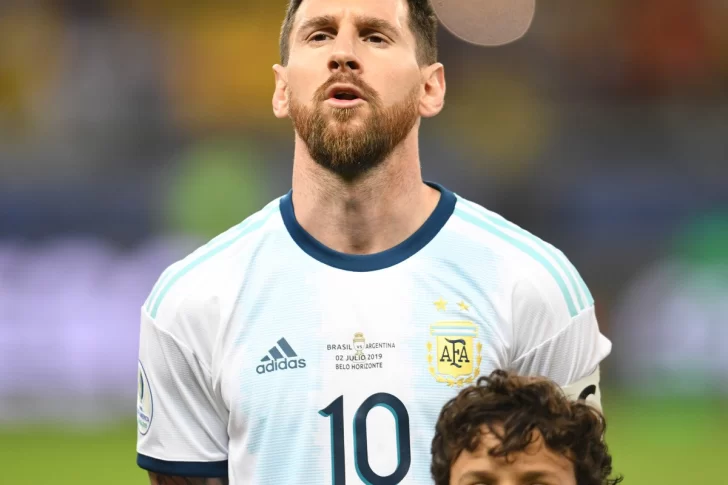 Messi entonó nuevamente el himno