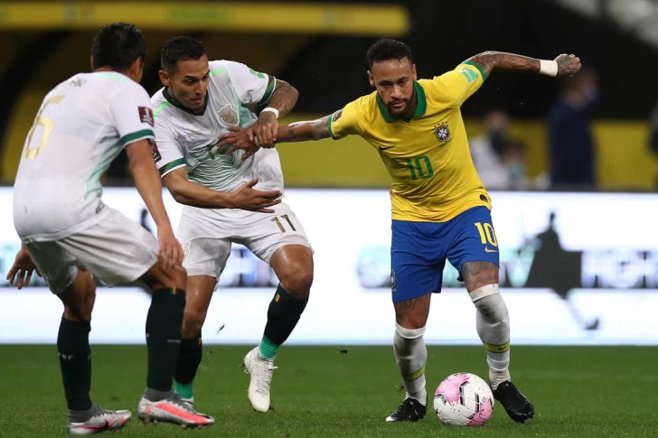 Con un Neymar imparable Brasil goleó a Bolivia